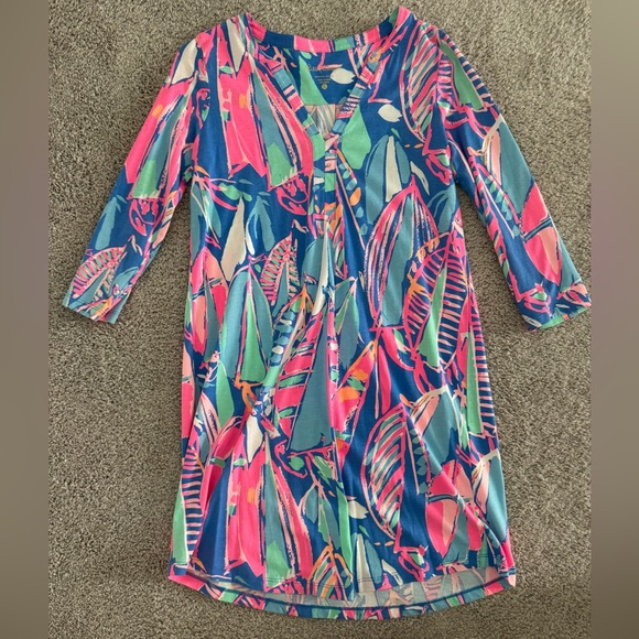 Lilly Pulitzer Multicolor Tropical Print Dress - Picture 1 of 2